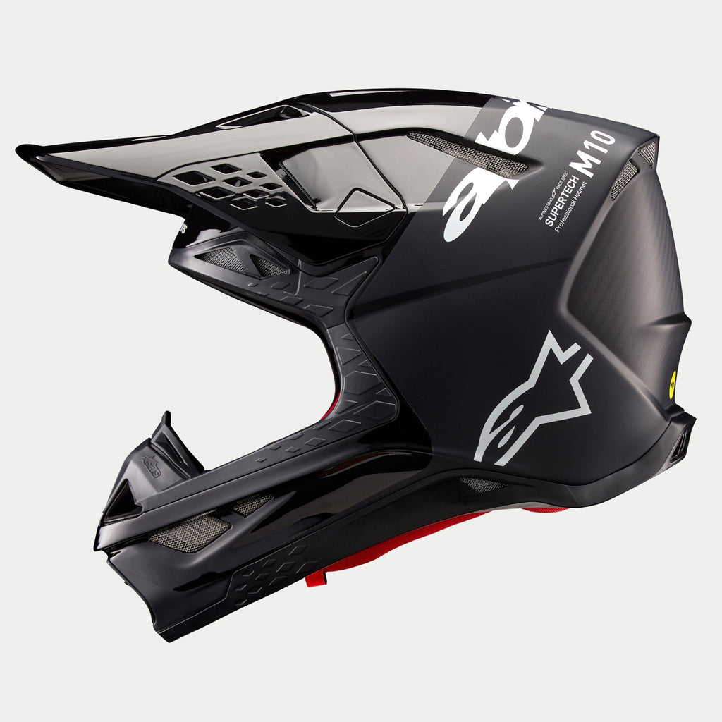 Alpinestars Supertech SM10 Flood Ece 22.06 Helmet - Black Dark Gray Matt And Gloss - View 3 | Everest Motorcycles