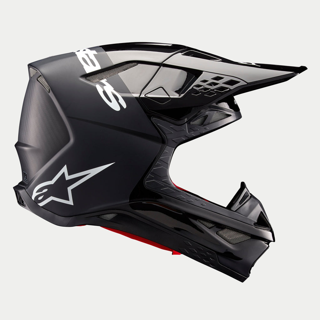 Alpinestars Supertech SM10 Flood Ece 22.06 Helmet - Black Dark Gray Matt And Gloss - View 4 | Everest Motorcycles