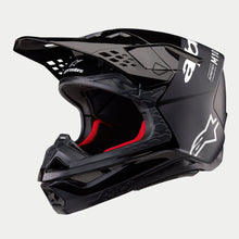 Load image into Gallery viewer, Alpinestars Supertech SM10 Flood Ece 22.06 Helmet - Black Dark Gray Matt And Gloss - View 1 | Everest Motorcycles