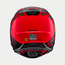 Load image into Gallery viewer, Alpinestars Supertech SM10 Flood Ece 22.06 Helmet - Silver Black Orange Fluo Matt and Gloss - View 6 | Everest Motorcycles