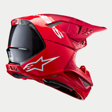 Load image into Gallery viewer, Alpinestars Supertech SM10 Flood Ece 22.06 Helmet - Fluro Red Matt and Gloss - View 5 | Everest Motorcycles
