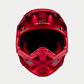 Alpinestars Supertech SM10 Flood Ece 22.06 Helmet - Fluro Red Matt and Gloss - View 2 | Everest Motorcycles