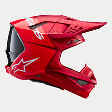 Load image into Gallery viewer, Alpinestars Supertech SM10 Flood Ece 22.06 Helmet - Fluro Red Matt and Gloss - View 4 | Everest Motorcycles