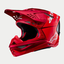Load image into Gallery viewer, Alpinestars Supertech SM10 Flood Ece 22.06 Helmet - Fluro Red Matt and Gloss - View 1 | Everest Motorcycles