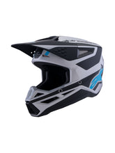 Load image into Gallery viewer, Alpinestars Sm3 Heat Ece06 Helmet - Silver/Blue/Black Matt - View 1 | Everest Motorcycles