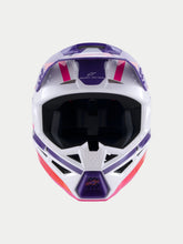 Load image into Gallery viewer, Alpinestars Sm3 Heat Ece06 Helmet - White/Purple/Pink/Gloss - View 6 | Everest Motorcycles