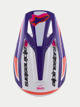 Load image into Gallery viewer, Alpinestars Sm3 Heat Ece06 Helmet - White/Purple/Pink/Gloss - View 5 | Everest Motorcycles