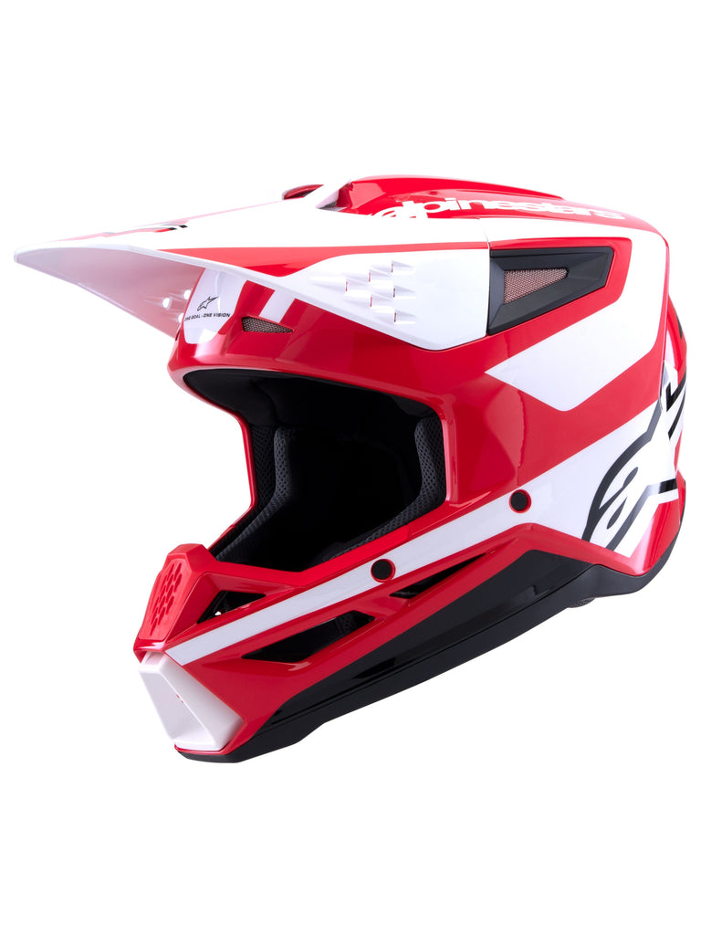 Alpinestars Sm3 Heat Ece06 Helmet - Red/White/Black Glossy - View 1 | Everest Motorcycles