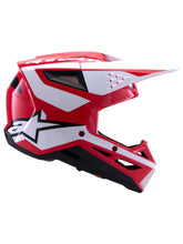 Load image into Gallery viewer, Alpinestars Sm3 Heat Ece06 Helmet - Red/White/Black Glossy - View 3 | Everest Motorcycles