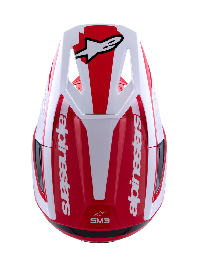 Alpinestars Sm3 Heat Ece06 Helmet - Red/White/Black Glossy - View 6 | Everest Motorcycles