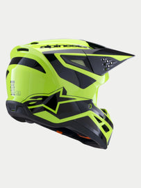 Alpinestars Sm3 Heat Ece06 Helmet- Fluro-Yellow/Black Glossy - View 2 | Everest Motorcycles