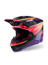 Load image into Gallery viewer, Alpinestars Supertech SM10 Era Helmet - Pink / Violet / Fluro Yellow Glossy