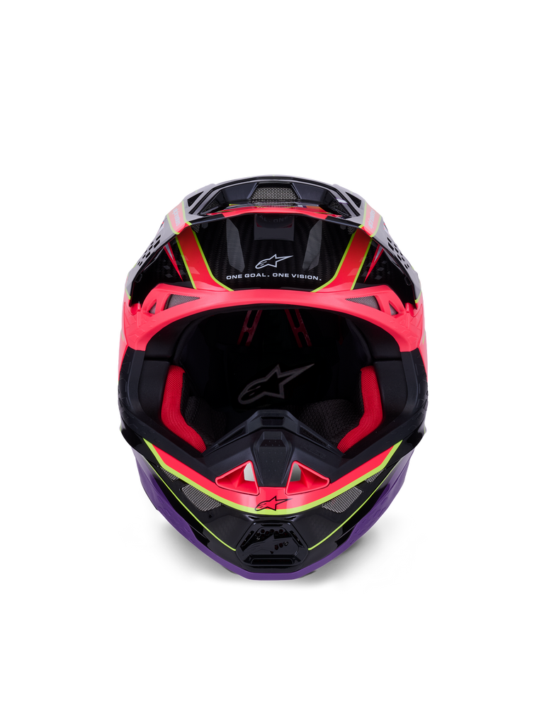 Alpinestars Supertech SM10 Era Helmet - Pink / Violet / Fluro Yellow Glossy