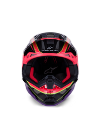 Alpinestars Supertech SM10 Era Helmet - Pink / Violet / Fluro Yellow Glossy