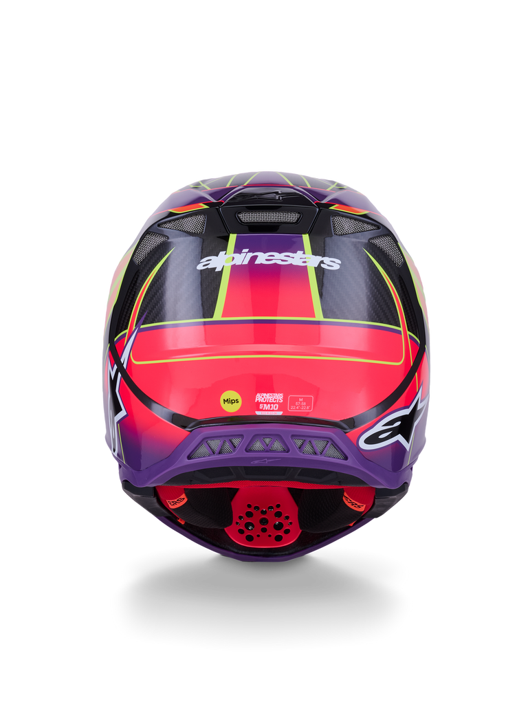 Alpinestars Supertech SM10 Era Helmet - Pink / Violet / Fluro Yellow Glossy