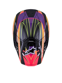 Alpinestars SM10 Era ECE 22.06 One Size Helmet Visor – Pink Violet / Fluro Yellow Glossy