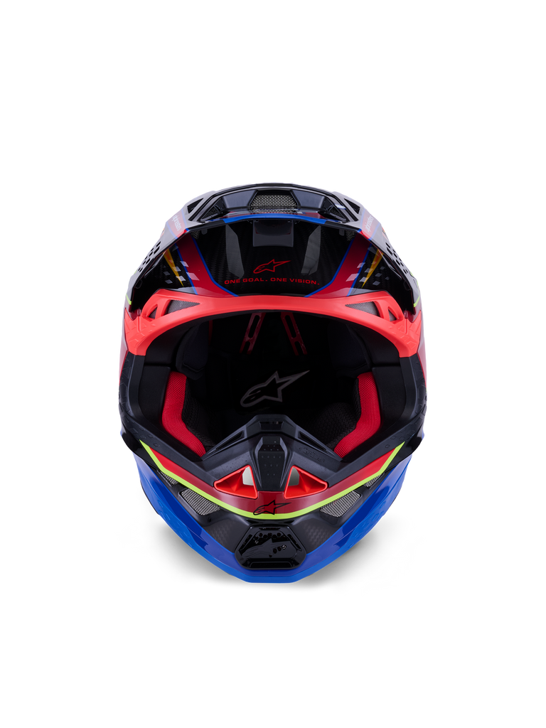 Alpinestars Supertech SM10 Era Helmet - Blue / Red / Fluro Yellow Glossy