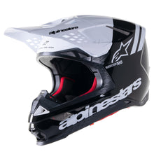 Load image into Gallery viewer, Alpinestars Upertech M8 Radium 2 Helmet - Black/White - View 1 | Everest Motorcycles
