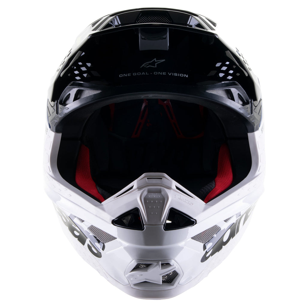 Alpinestars Upertech M8 Radium 2 Helmet - Nightlife Gloss Blue White - View 2 | Everest Motorcycles