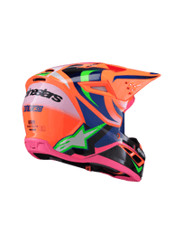 Alpinestars Sm3 Youth Deegan Ece06 Helmet - Fluro-Orange Purple Fluro-Pink - View 2 | Everest Motorcycles