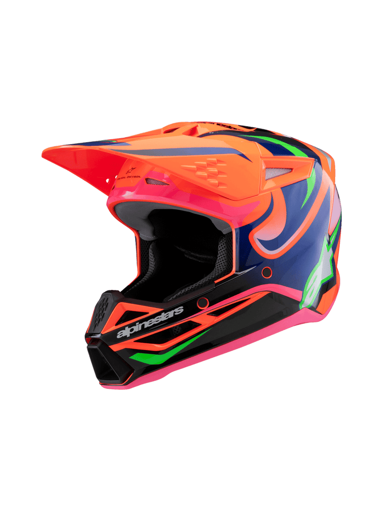 Alpinestars Sm3 Youth Deegan Ece06 Helmet - Fluro-Orange Purple Fluro-Pink - View 1 | Everest Motorcycles