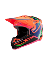 Load image into Gallery viewer, Alpinestars Sm3 Youth Deegan Ece06 Helmet - Fluro-Orange Purple Fluro-Pink - View 1 | Everest Motorcycles