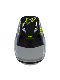 Alpinestars SM3 Youth Radium ECE06 Visor - Grey Black Fluro-Yellow Matt | Everest Motorcycles