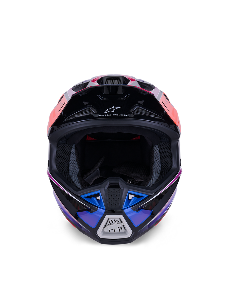 Alpinestars SM7 Fuse ECE06 Helmet - Blue/Purple/Pink/Glossy - View 3 | Everest Motorcycles