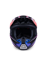 Load image into Gallery viewer, Alpinestars SM7 Fuse ECE06 Helmet - Blue/Purple/Pink/Glossy - View 3 | Everest Motorcycles
