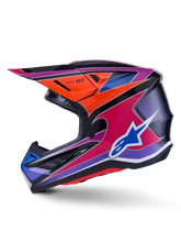 Load image into Gallery viewer, Alpinestars SM7 Fuse ECE06 Helmet - Blue/Purple/Pink/Glossy - View 5 | Everest Motorcycles