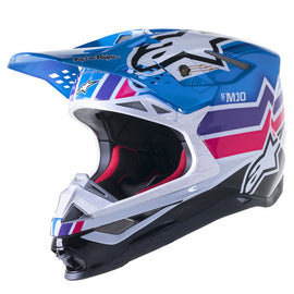 Alpinestars Sm10 Tld Edition 23 Helmet - Starlit Blue - View 1 | Everest Motorcycles