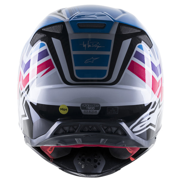 Alpinestars Sm10 Tld Edition 23 Helmet - Starlit Blue - View 6 | Everest Motorcycles