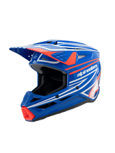 Load image into Gallery viewer, Alpinestars SM3 Youth Wurx ECE06 Helmet - Blue Red White Black Glossy - View 1 | Everest Motorcycles