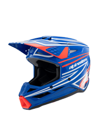 Alpinestars SM3 Youth Wurx ECE06 Helmet - Blue Red White Black Glossy - View 1 | Everest Motorcycles