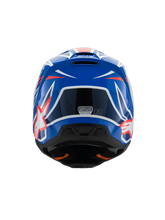 Load image into Gallery viewer, Alpinestars SM3 Youth Wurx ECE06 Helmet - Blue Red White Black Glossy - View 3 | Everest Motorcycles