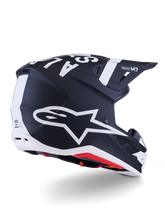 Load image into Gallery viewer, Alpinestars SM7 Dasher ECE06 Helmet - Black/White Matt - View 3 | Everest Motorcycles