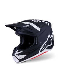 Alpinestars SM7 Dasher ECE06 Helmet - Black/White Matt - View 1 | Everest Motorcycles