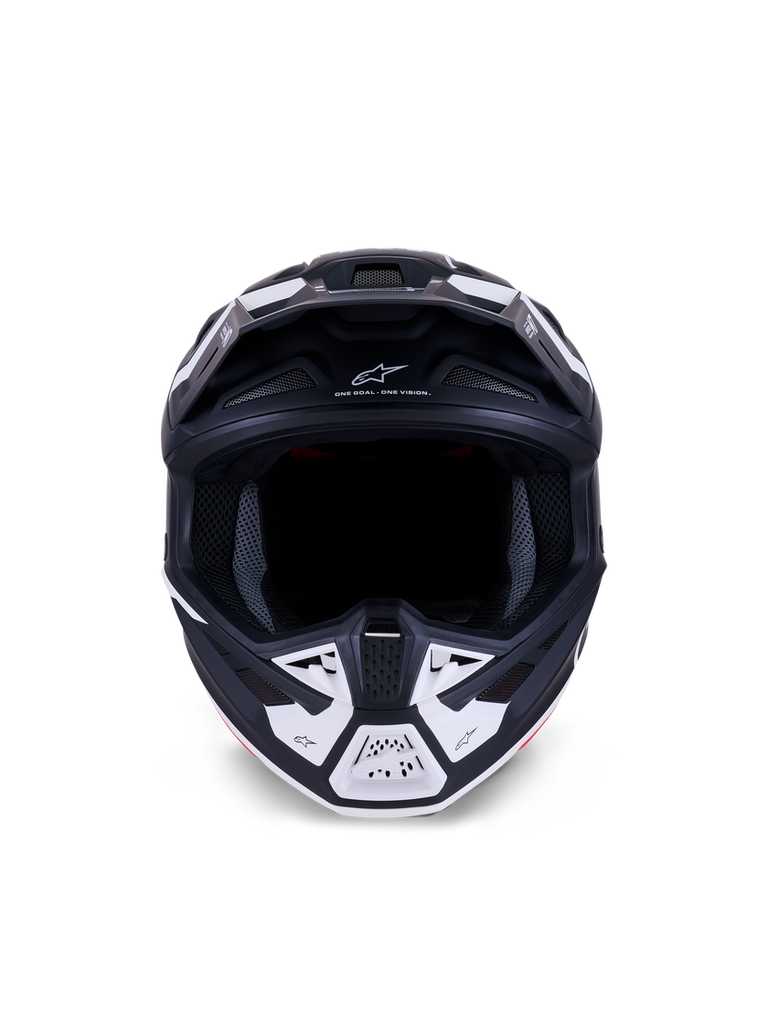Alpinestars SM7 Dasher ECE06 Helmet - Black/White Matt - View 2 | Everest Motorcycles