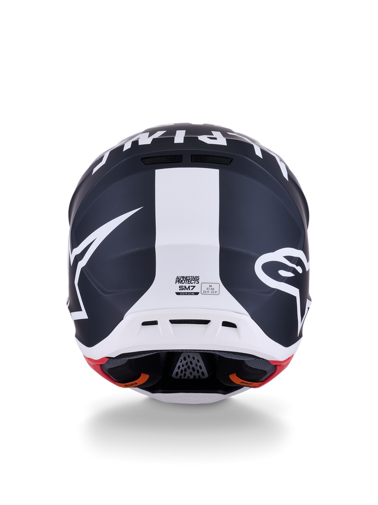 Alpinestars SM7 Dasher ECE06 Helmet - Black/White Matt - View 6 | Everest Motorcycles