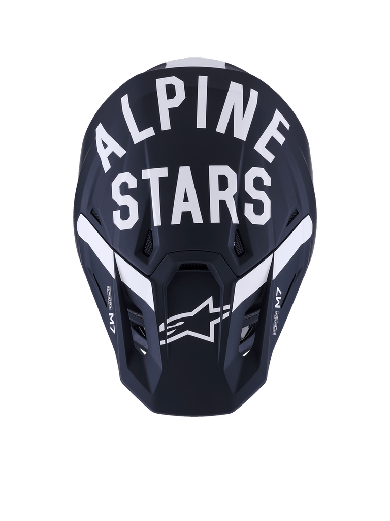 Alpinestars SM7 Dasher ECE06 Helmet - Black/White Matt - View 5 | Everest Motorcycles