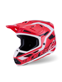 Alpinestars SM7 Deed ECE06 Helmet - Red/Black/White/Glossy - View 1 | Everest Motorcycles