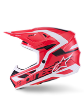Load image into Gallery viewer, Alpinestars SM7 Deed ECE06 Helmet - Red/Black/White/Glossy - View 4 | Everest Motorcycles