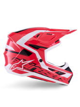 Load image into Gallery viewer, Alpinestars SM7 Deed ECE06 Helmet - Red/Black/White/Glossy - View 2 | Everest Motorcycles