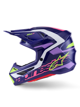 Load image into Gallery viewer, Alpinestars SM7 Deed ECE06 Helmet - Purple/Pink/Glossy - View 4 | Everest Motorcycles