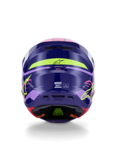 Load image into Gallery viewer, Alpinestars SM7 Deed ECE06 Helmet - Purple/Pink/Glossy - View 5 | Everest Motorcycles