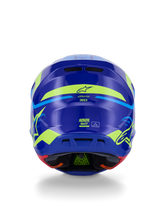 Load image into Gallery viewer, Alpinestars SM7 Deed ECE06 Helmet - Blue/Fluro-Yellow/Glossy - View 5 | Everest Motorcycles