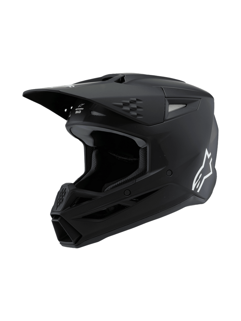 Alpinestars Sm3 Youth Solid Ece06 Helmet - Matt Black - View 1 | Everest Motorcycles