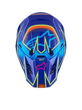 Load image into Gallery viewer, Alpinestars SM7 Cast ECE06 Helmet - Blue/Pink/Fluro-Yellow/Glossy - View 6 | Everest Motorcycles