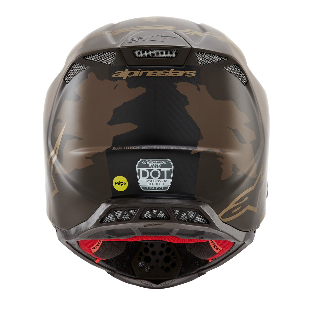 Alpinestars Supertech SM10 Le Squad 23 Helmet - Darkbrown Kangaroo Gold - View 6 | Everest Motorcycles