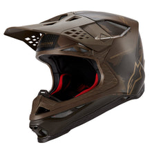 Load image into Gallery viewer, Alpinestars Supertech SM10 Le Squad 23 Helmet - Darkbrown Kangaroo Gold - View 1 | Everest Motorcycles